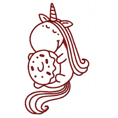Preview of the Sleeping Unicorn 2 embroidery design featuring a whimsical unicorn in a dreamy pose.