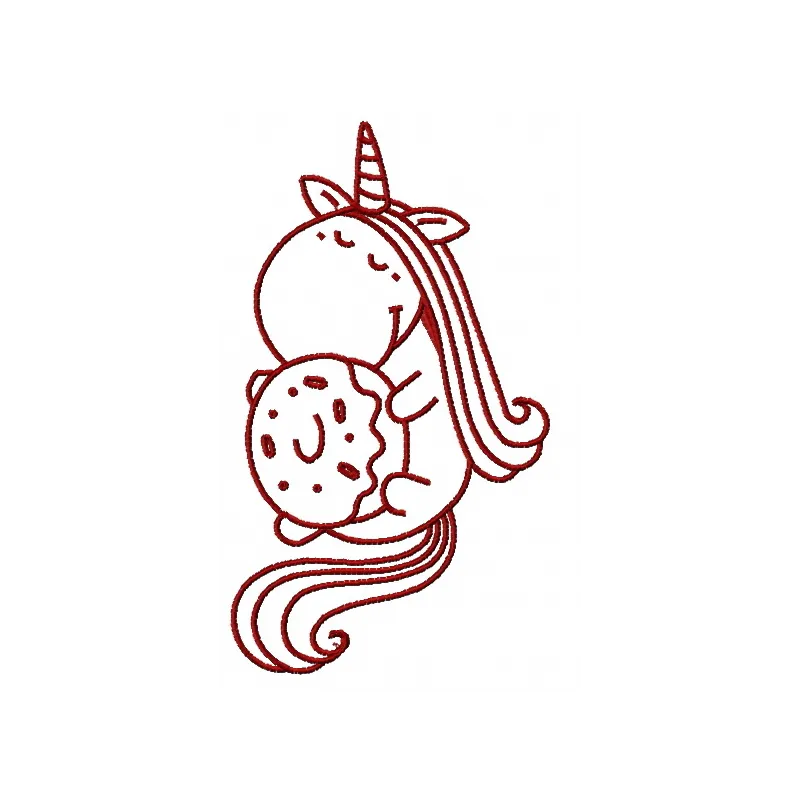 Preview of the Sleeping Unicorn 2 embroidery design featuring a whimsical unicorn in a dreamy pose.