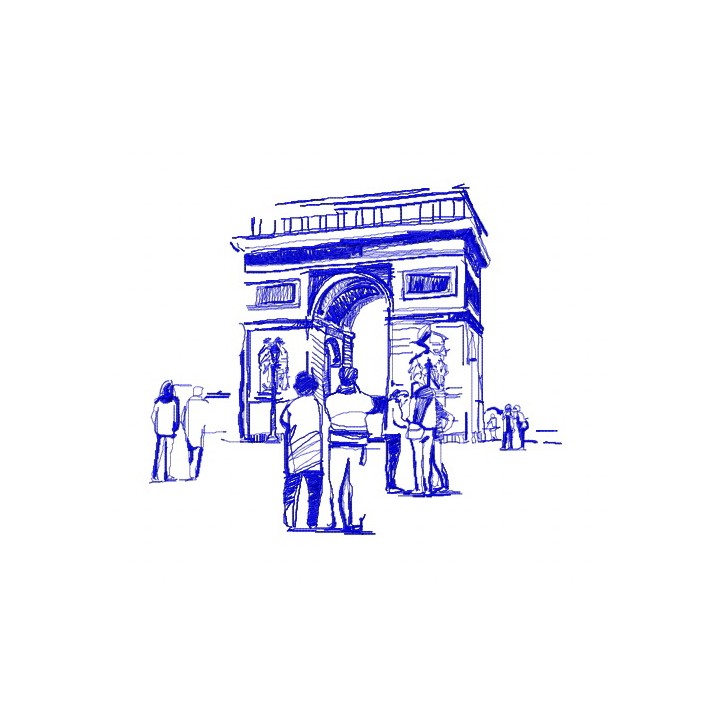 Paris 5 embroidery design - Embroidery Design