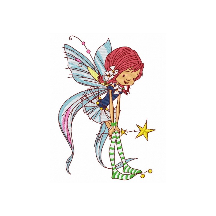 Kind fairy 3 embroidery design - Embroidery Design