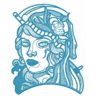 Harbinger of death 2 embroidery design - Embroidery Design