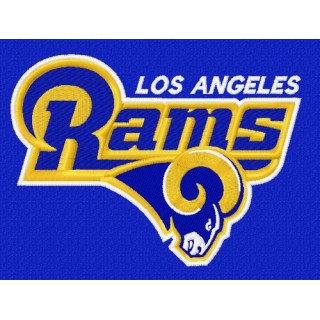 Los Angeles Rams logo embroidery design - Embroidery Design