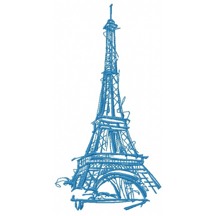 Eiffel Tower 3 embroidery design - Embroidery Design