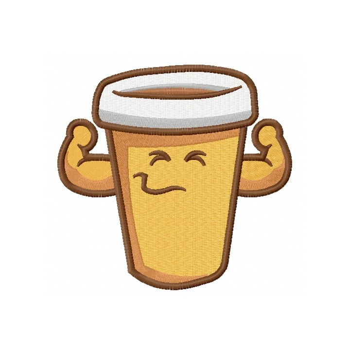 Coffee strong 2 embroidery design - Embroidery Design