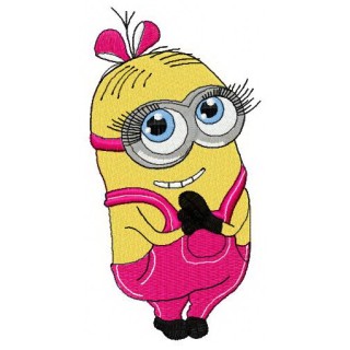 Cute Minion 3 embroidery design - Embroidery Design
