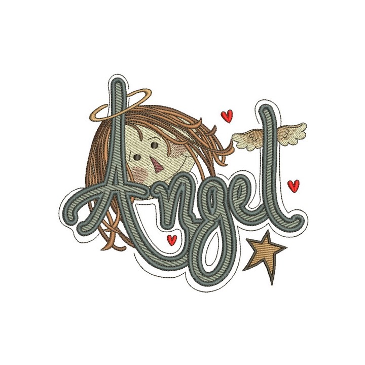 Angel 2 embroidery design - Embroidery Design