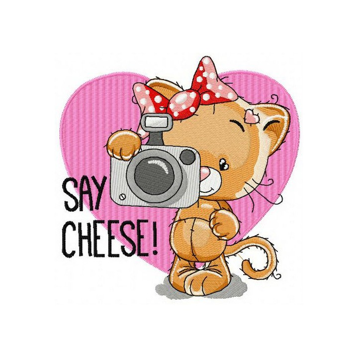 Say cheese embroidery design - Embroidery Design