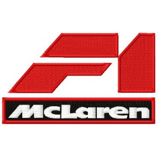 McLaren F1 logo embroidery design - Embroidery Design