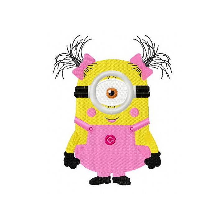 Cute Minion embroidery design - Embroidery Design