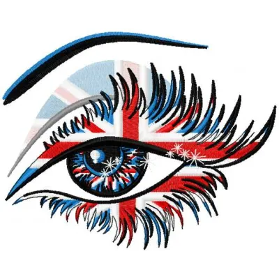 Embroidery design featuring a beautiful British view, showcasing iconic landscapes and scenery motifs.