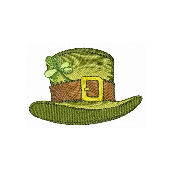 Irish top hat embroidery design - Embroidery Design