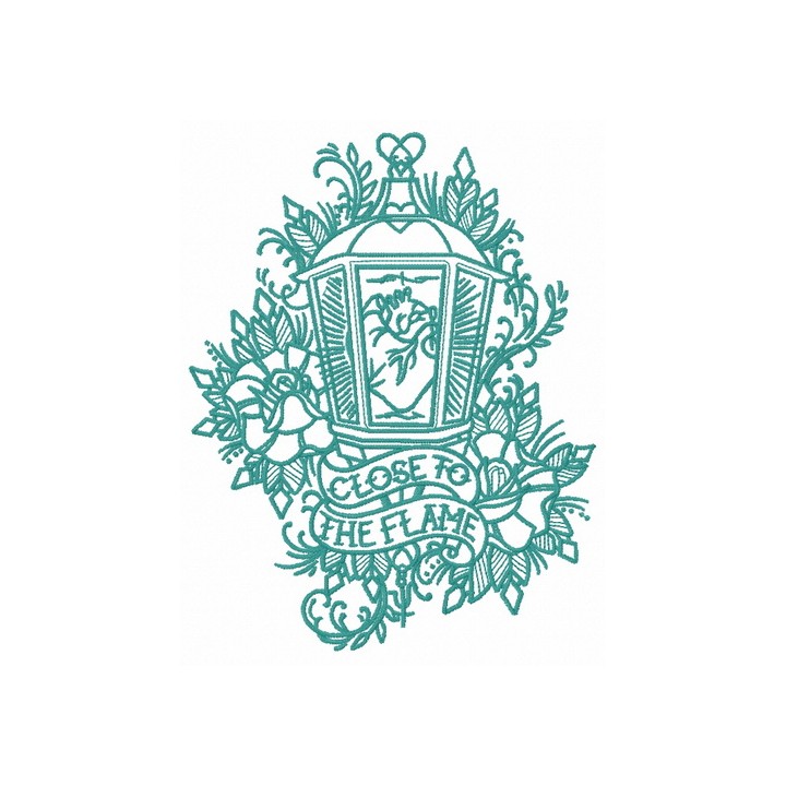 Close to the flame 2 embroidery design - Embroidery Design