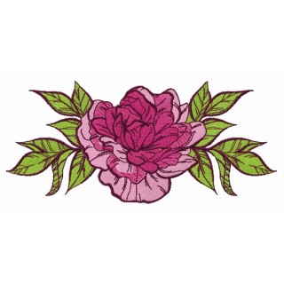 Peony embroidery design - Embroidery Design