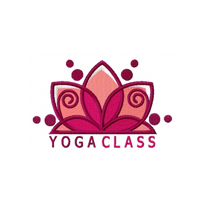 Peaceful Retreat Yoga life embroidery design - Embroidery Design