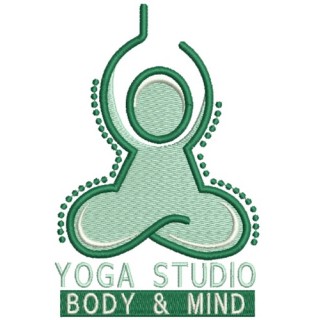 Zen Oasis Yoga Studio embroidery design - Embroidery Design