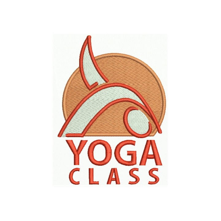 Yoga class embroidery design - Embroidery Design