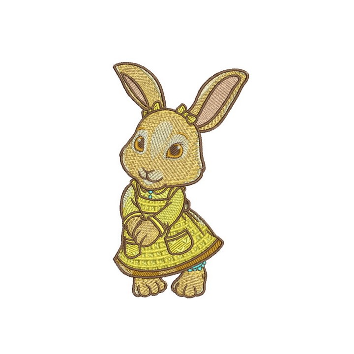 Little cute bunny embroidery design