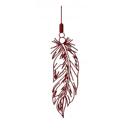Feather 39 embroidery design preview image showcasing intricate FSL and decorative stitching patterns.