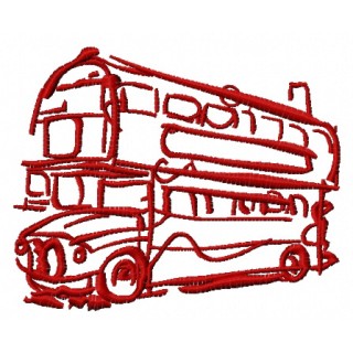 London bus embroidery design - Embroidery Design