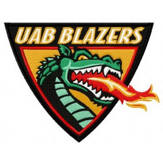 UAB Blazers logo embroidery design - Embroidery Design