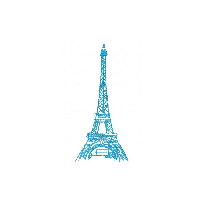 Eiffel Tower embroidery design - Embroidery Design