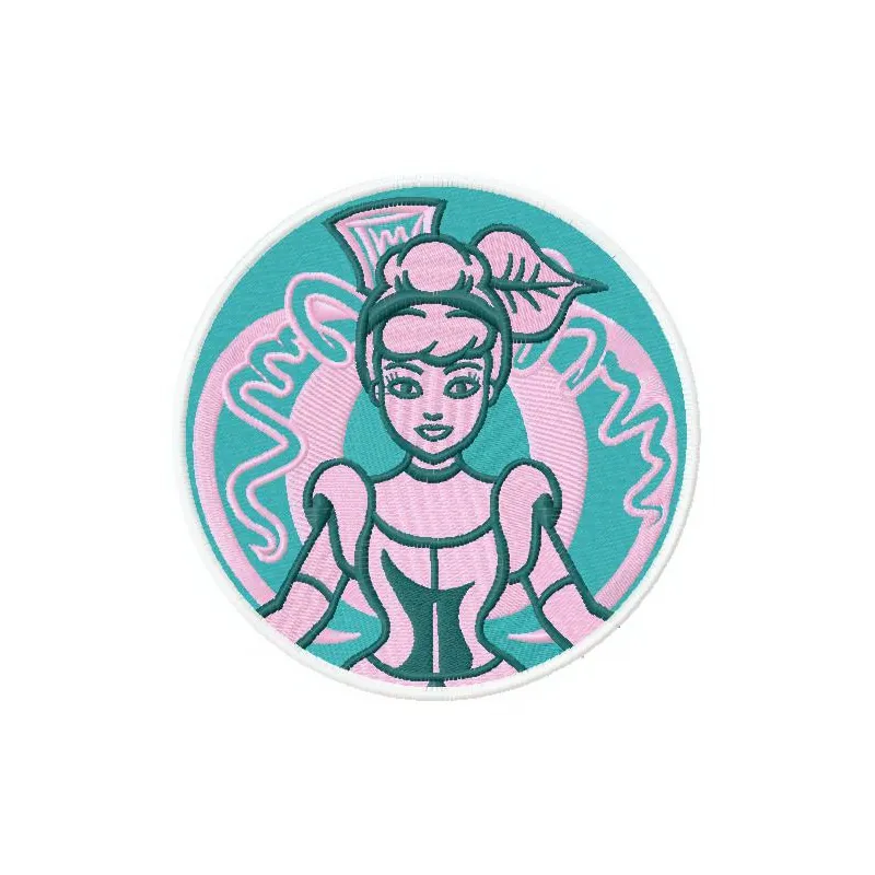 Cinderella 5 embroidery design showcasing a whimsical fairy tale motif for stitching on garments and accessories.