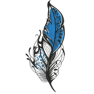 Feather 20 embroidery design - Embroidery Design