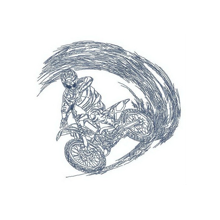 Sharp turn embroidery design - Embroidery Design