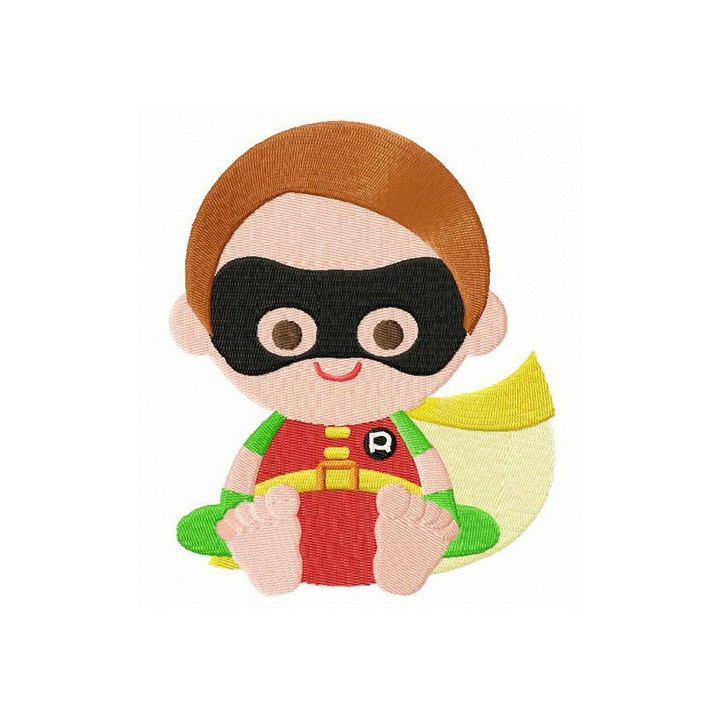 Toddler Robin embroidery design - Embroidery Design