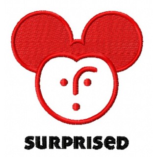 Surpised Mickey embroidery design - Embroidery Design