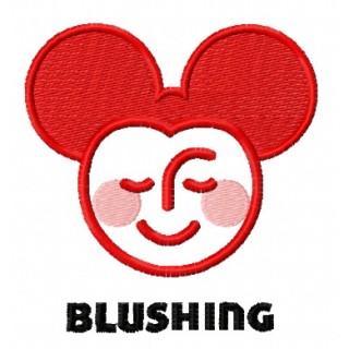 Blushing Mickey embroidery design - Embroidery Design