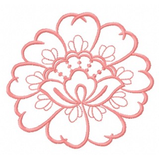 Lace flower 6 embroidery design - Embroidery Design