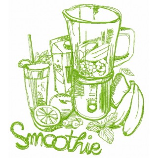 Smoothie 2 embroidery design - Embroidery Design