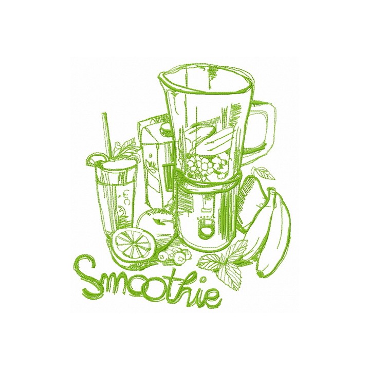 Smoothie 2 embroidery design - Embroidery Design
