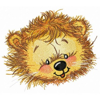 Adorable lion cub embroidery design - Embroidery Design