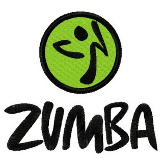 Zumba logo embroidery design - Embroidery Design