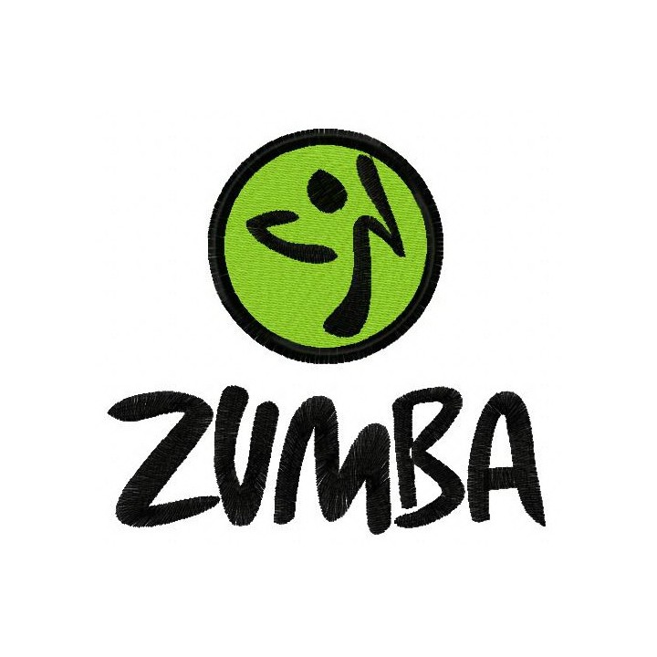 Zumba logo embroidery design - Embroidery Design
