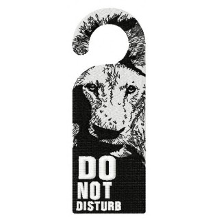 Don't disturb sign embroidery design - Embroidery Design