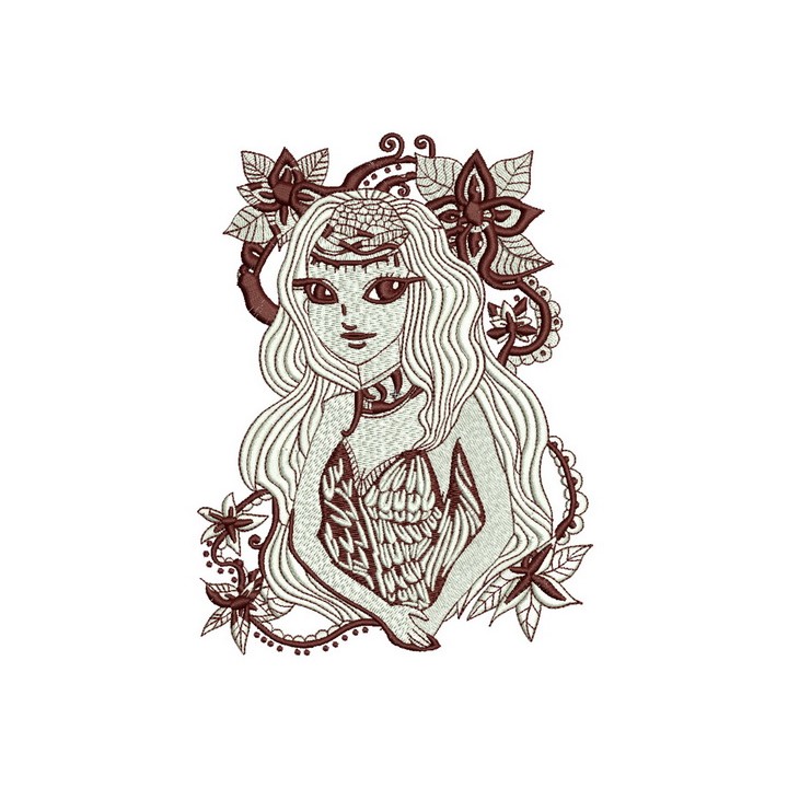 Mysterious stranger embroidery design - Embroidery Design