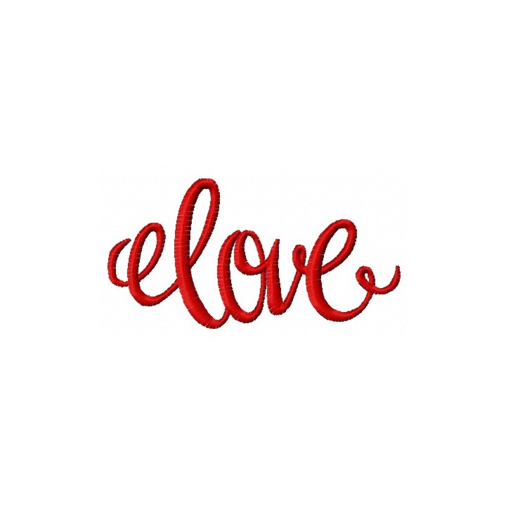 Love 7 embroidery design - Embroidery Design