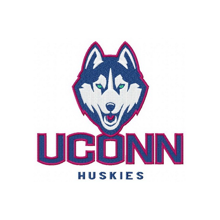 Connecticut Huskies logo 2 embroidery design - Embroidery Design
