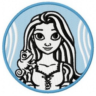 Rapunzel 3 embroidery design - Embroidery Design