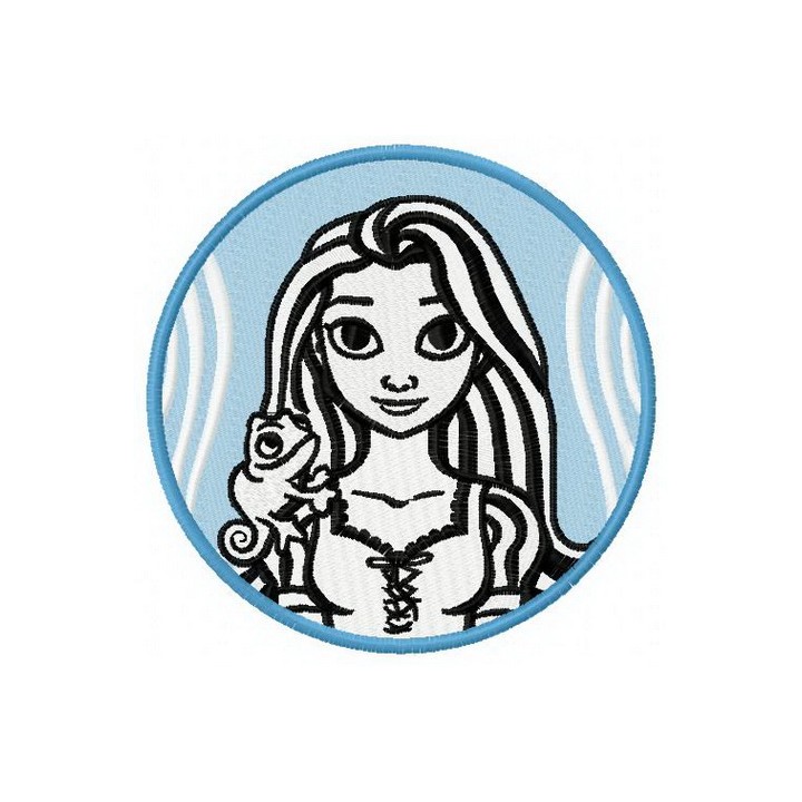 Rapunzel 3 embroidery design - Embroidery Design