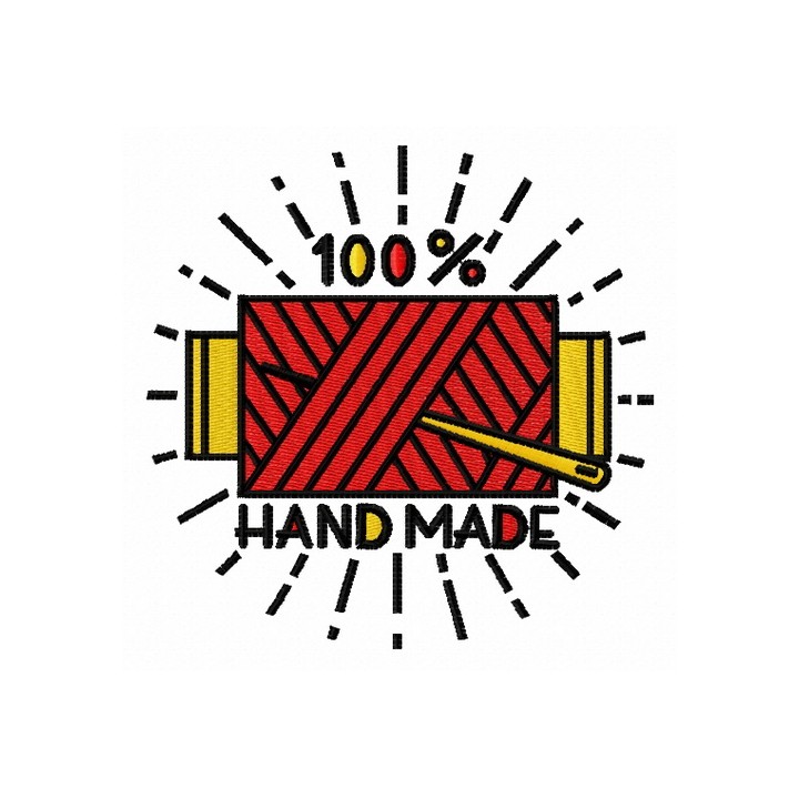 100% handmade 3 embroidery design - Embroidery Design