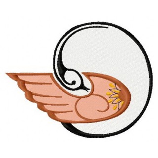 Graceful firebird 3 embroidery design - Embroidery Design