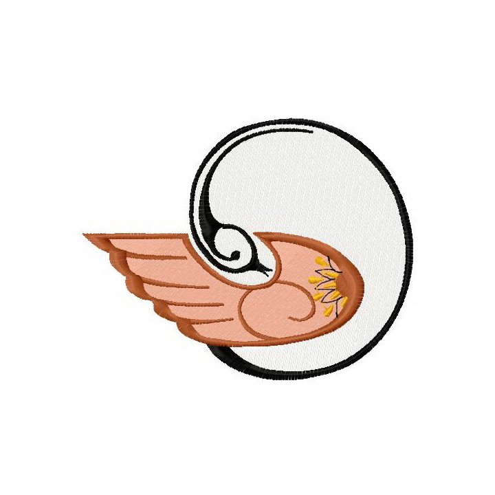 Graceful firebird 3 embroidery design - Embroidery Design