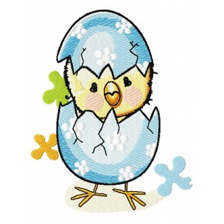 Chicken boy embroidery design - Embroidery Design