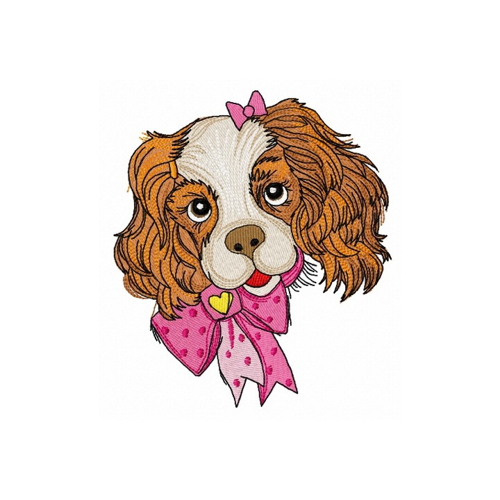 Spaniel puppy 2 embroidery design - Embroidery Design