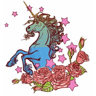 Moonlight unicorn 3 embroidery design - Embroidery Design