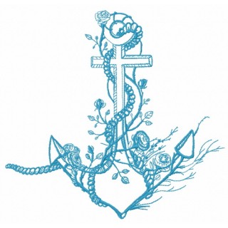 Anchor 14 embroidery design - Embroidery Design